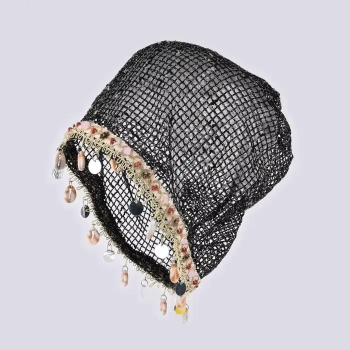 Bonnet léger à motif coquille, grande taille, respirant, ajouré, style décontracté, fin, à enfiler, 