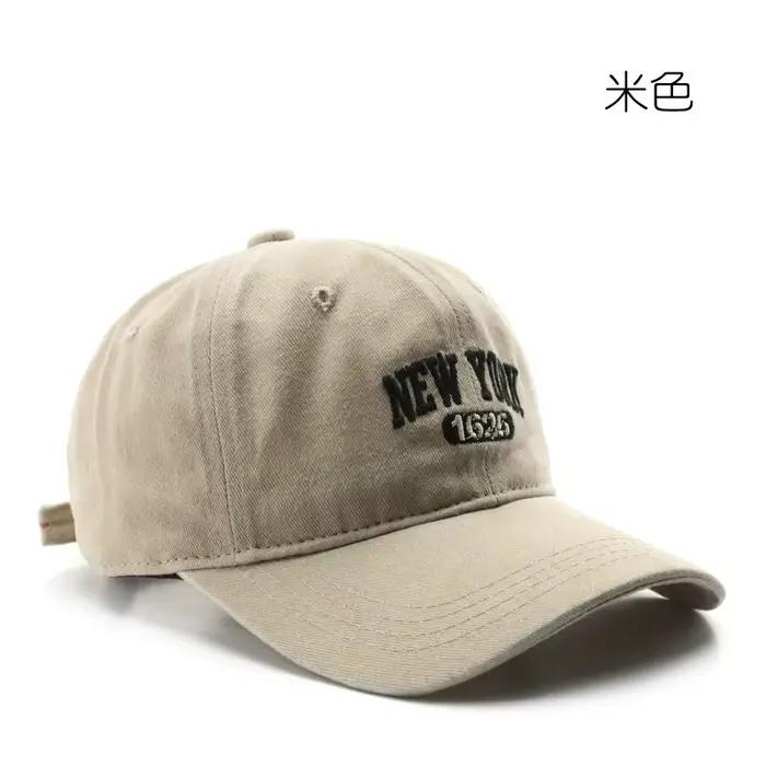Rétro NEW YORK broderie Snapback chapeau pour hommes femmes Vintage lavé casquettes de Baseball prin