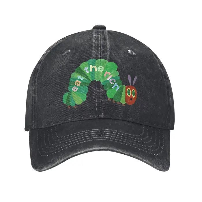 Casquette de baseball 'Eat The Rich Hungry' style Hip Hop délavée, Kpop Rock, pour hommes et femmes,