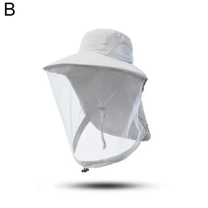 Chapeau de sport anti-UV, casquette de protection contre les insectes, respirant, chapeau en maille 