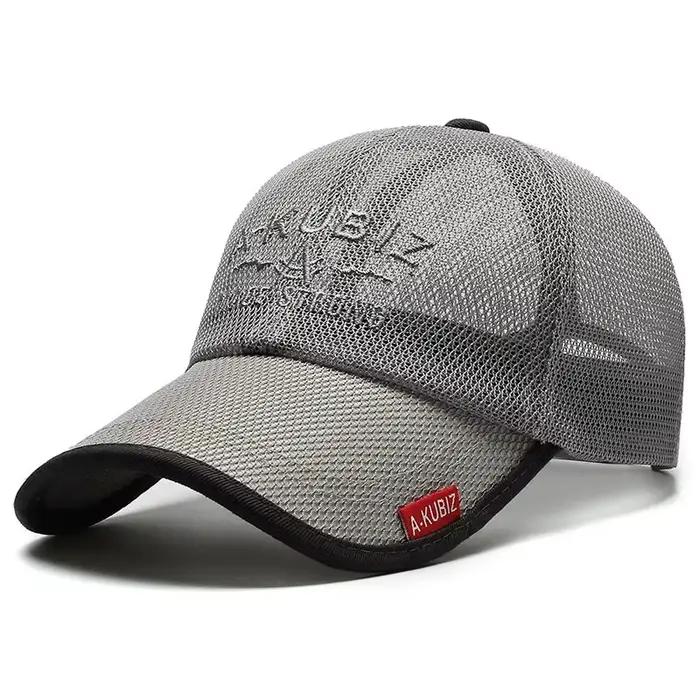 Casquette de Baseball d'été pour hommes, respirante, fine, à bord étendu, séchage rapide, couvrant l