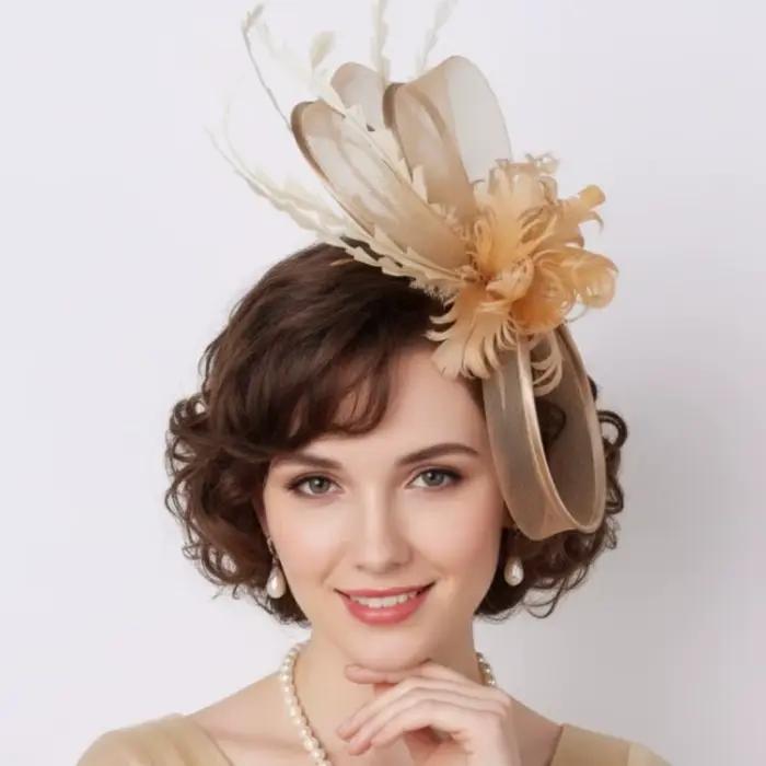 Chapeaux de Derby pour femmes Royal Ascot, coiffure élégante, fleur, chapeau de course hippique, acc