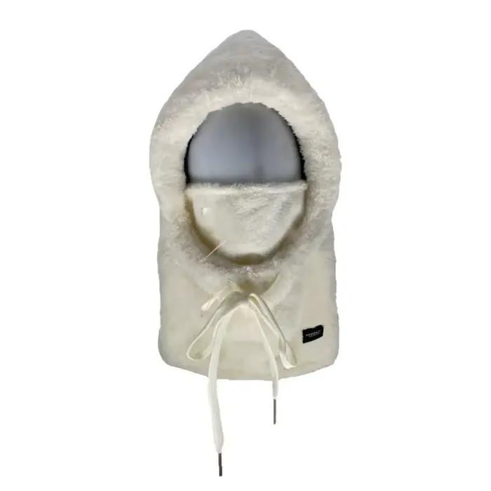 Cagoule d'hiver réglable avec capuche Sherpa et housse de ski coupe-vent pour hommes et femmes