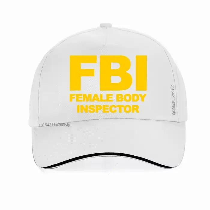 Casquette de baseball décontractée bleu marine pour femme, motif « Inspecteur corporel du FBI », sty