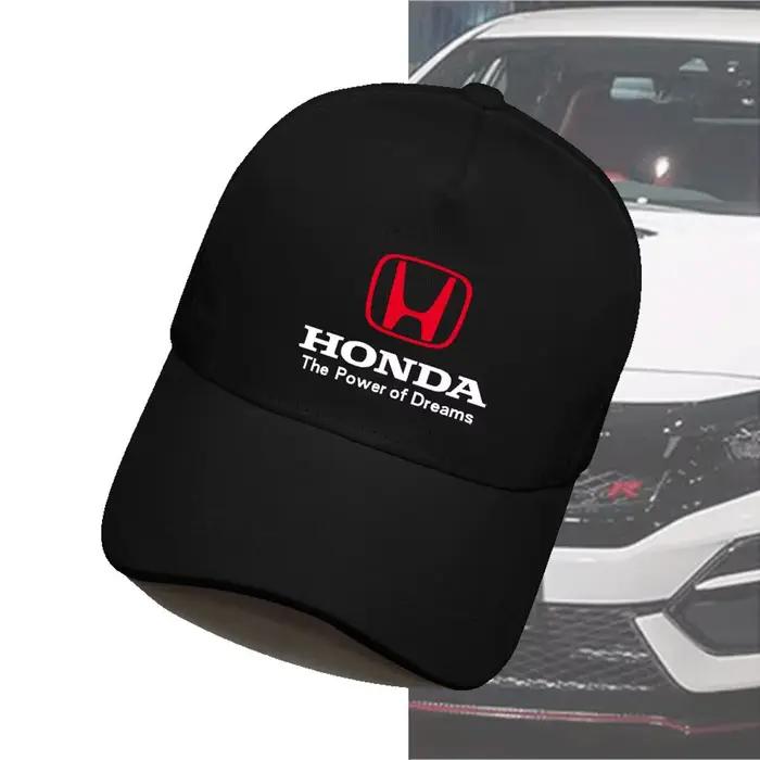 Casquette bec de canard décontractée personnalisée pour hommes et femmes, style Honda, protection so