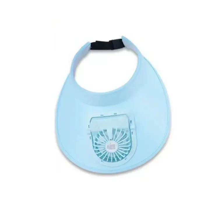 Chapeau de soleil portable pour femme avec ventilateur de refroidissement rechargeable par USB, resp