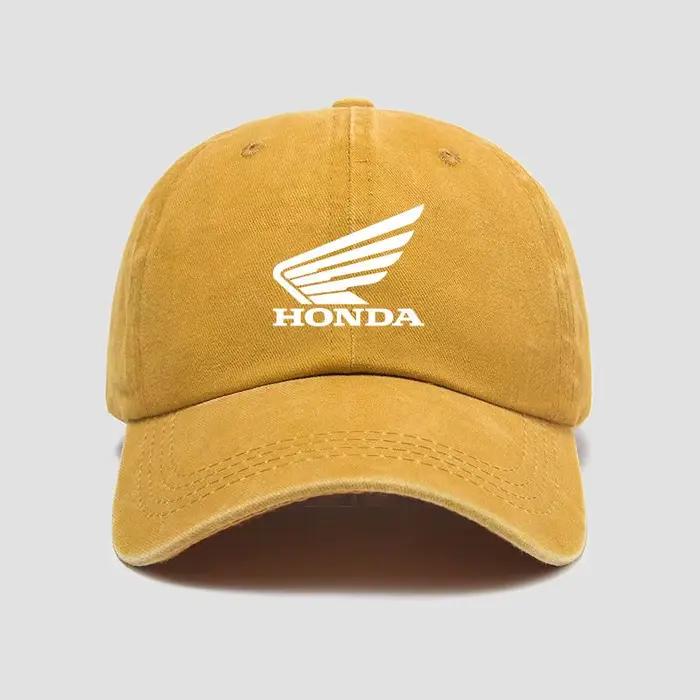 Casquette de baseball personnalisée avec logo de course moto Honda Sunshade pour hommes et femmes