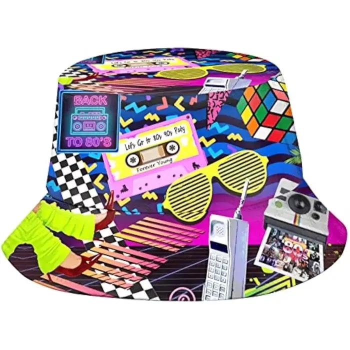 Chapeau bob rétro années 80 et 90, tenue de fête pour femmes et hommes