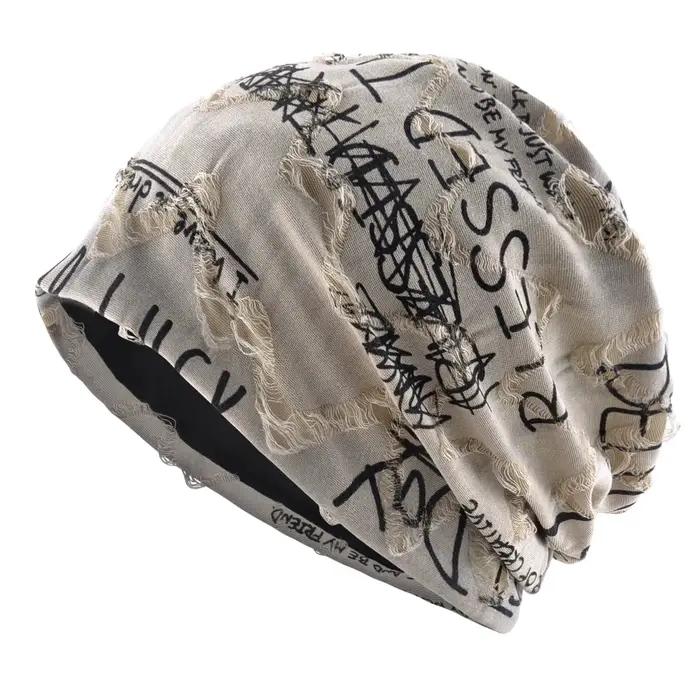Bonnet avec lettres imprimées pour femmes et hommes, Vintage, Design craquelé en détresse ​ Wastelan