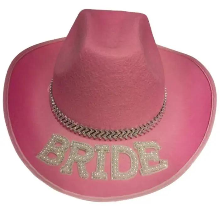 Chapeau Cowgirl pour fête mariage, chapeau Cowboy à grand bord pour jeu rôle, chapeau Festival musiq