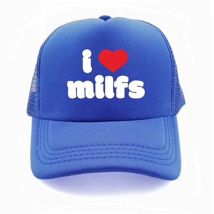 Casquette I Love Milfs pour hommes, chapeau MILF cool et drôle, casquettes de camionneur, filet en m