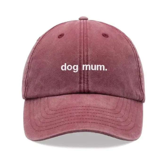 1 pièce, « maman chien ». Casquette de baseball vintage lavée Kanye pour femmes, chapeau de loisirs 