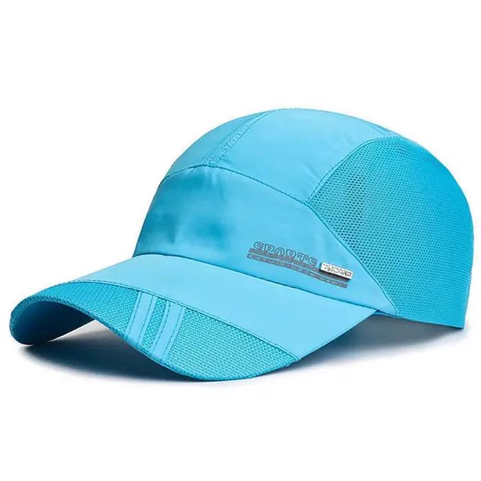 Casquette de baseball à séchage rapide pour hommes et femmes, chapeau de soleil en maille, pêche, co