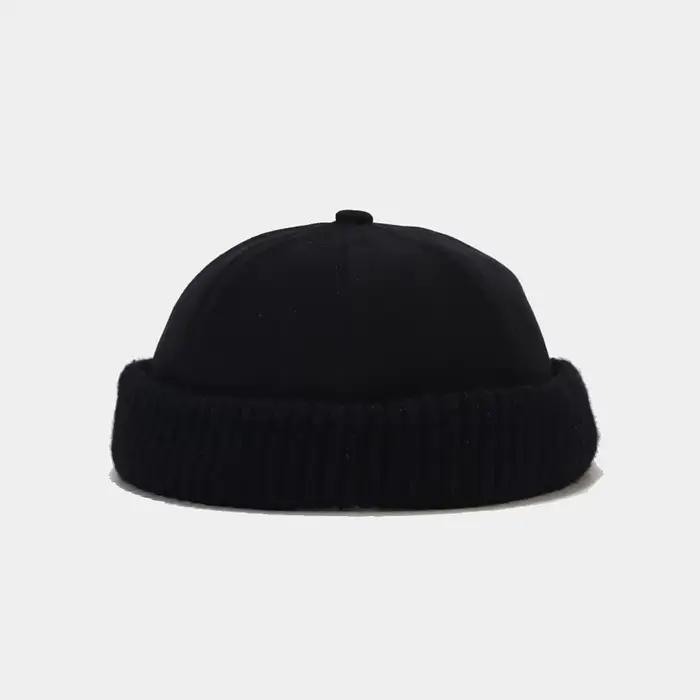 Nouveau unisexe Docker casquette Skullcap rétro marin casquette Beanie chapeaux hommes femmes chaud 