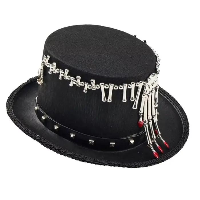 Chapeau Costume gothique élégant 39BB, marron, gris, pour événement Cosplay