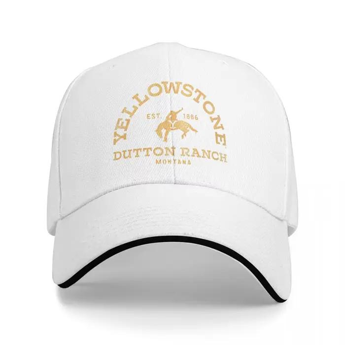Yellowstone-Casquette de baseball décontractée avec logo vintage pour adultes, Dutton Ranch, Montana