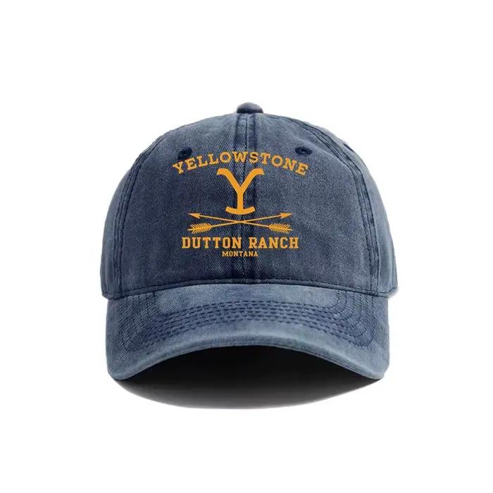 Yellowstone Dutton Ranch casquettes de Baseball chapeaux en détresse casquette hommes femmes rétro e