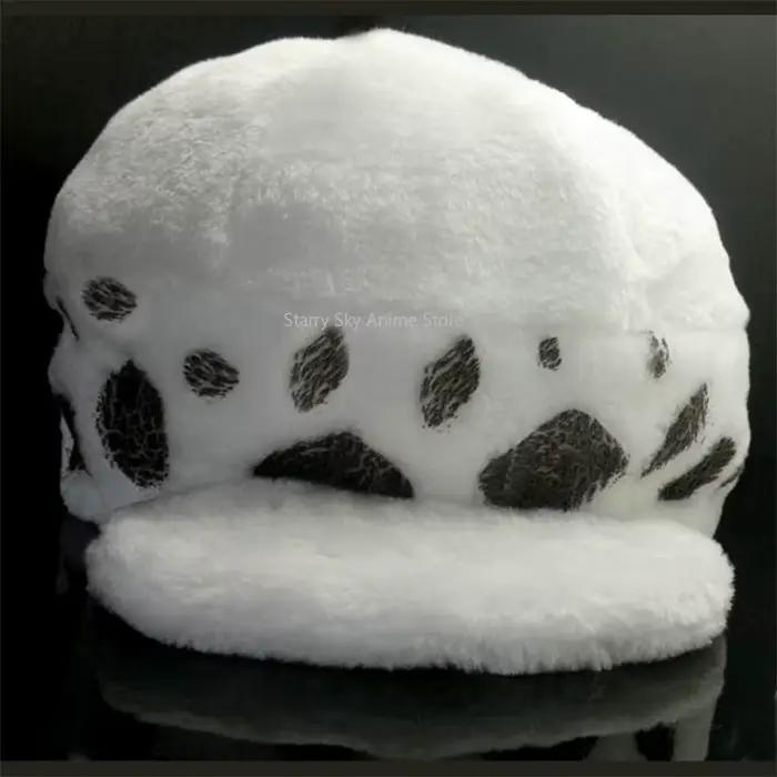 Chapeau en peluche Trafalgar Law, casquette Cosplay Anime, accessoires de dessin animé, cadeaux de c