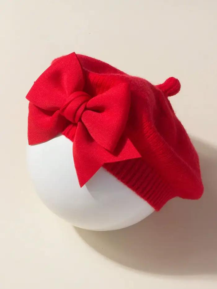 Chapeau béret pour bébé, pour nouveau-né de 1 à 3 ans, chapeau de peintre, chapeau à nœud, accessoir