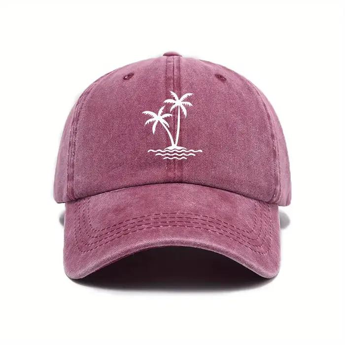 Nouvelle casquette de baseball décontractée vintage printemps/été en tissu coco, chapeau unisexe ten