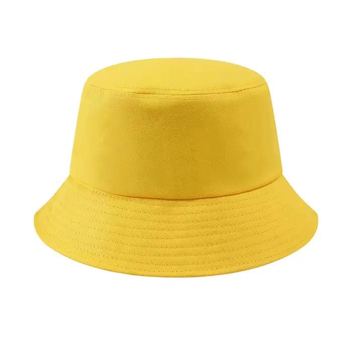 Chapeau seau avec Logo personnalisé pour hommes et femmes, chapeau de soleil d'été, chapeau de pêche