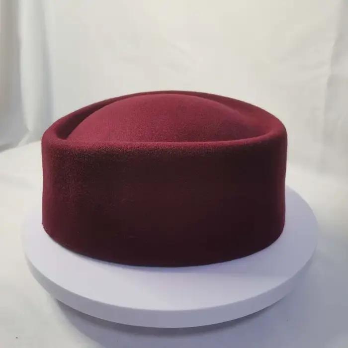 Chapeau de pilulier d'aspect Vintage pour hôtesse de l'air, casquettes d'hôtesse de ligne aérienne d