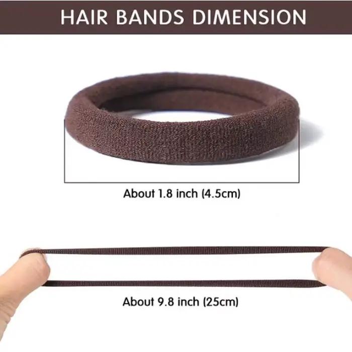 Ensemble d'élastiques à cheveux en coton pour femmes, 50 pièces/ensemble, chouchous pour cheveux dou