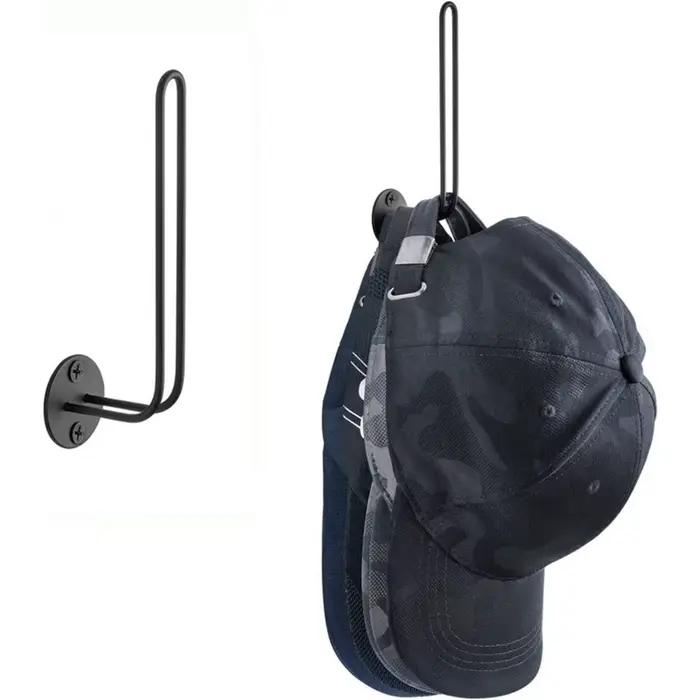 Porte-chapeau mural en forme de L, support pour casquettes de baseball, gain de place, peut contenir