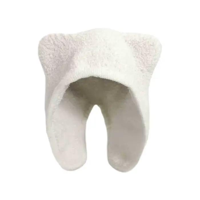 Couvre-chapeau ours en fourrure 39BD avec oreille pour activités plein air, chapeau en fourrure coul