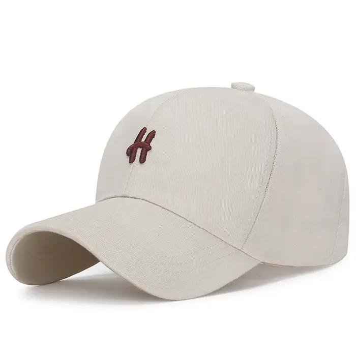 H lettres broderie imprimé casquettes de Baseball femmes hommes parasol chapeau de soleil été en ple