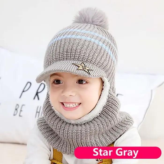 Filles garçons cou plus chaud visage garde complet visage couverture chapeaux bébé Bonnet casquettes