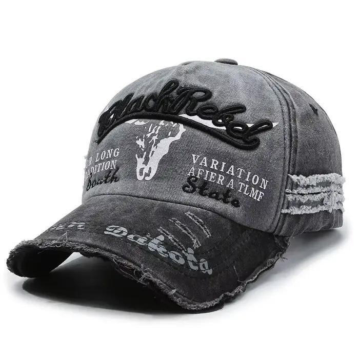 Casquette de Baseball en coton délavé pour hommes, nouvelle mode Cool, rétro quatre saisons, casquet