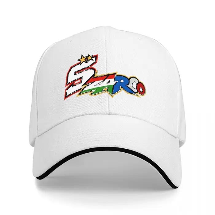 Casquette de baseball ZARCO Racing Team Logo noire brodée colorée – Chapeau sportif pour les fans de