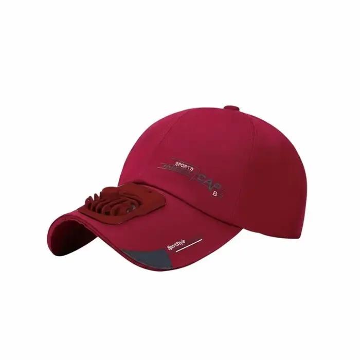 Casquette de baseball portable avec ventilateur intégré, réglable, rechargeable, durable, respirante