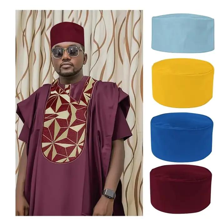 Chapeau Africain Multicolore pour Homme, Accessoire Ethnique, Arabe, Moyen-Orient, KGB37