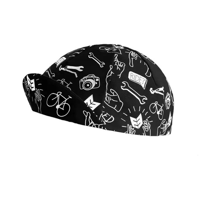 Casquette de cyclisme noire, chapeau de sport de plein air, casquette de vélo d'équipe, Protection s