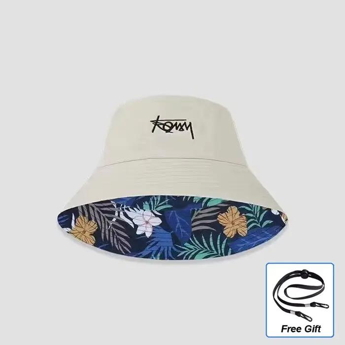 Chapeau de pêcheur Double face pour hommes, grande taille, chapeaux de printemps hawaïens coréens po