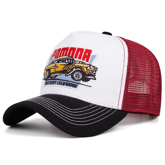 2025 personnalisé nouveau chapeau en maille POMNNA voiture hommes camion chapeau rue danse Hip Hop c