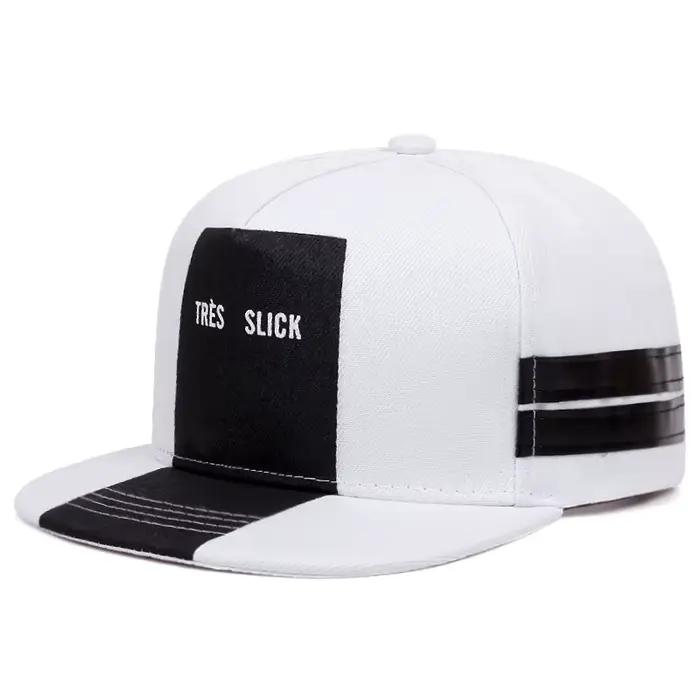 Nouveau TRES SLICK rayé bord plat chapeau rue HipHop chapeau loisirs de plein air chapeau décoratif 