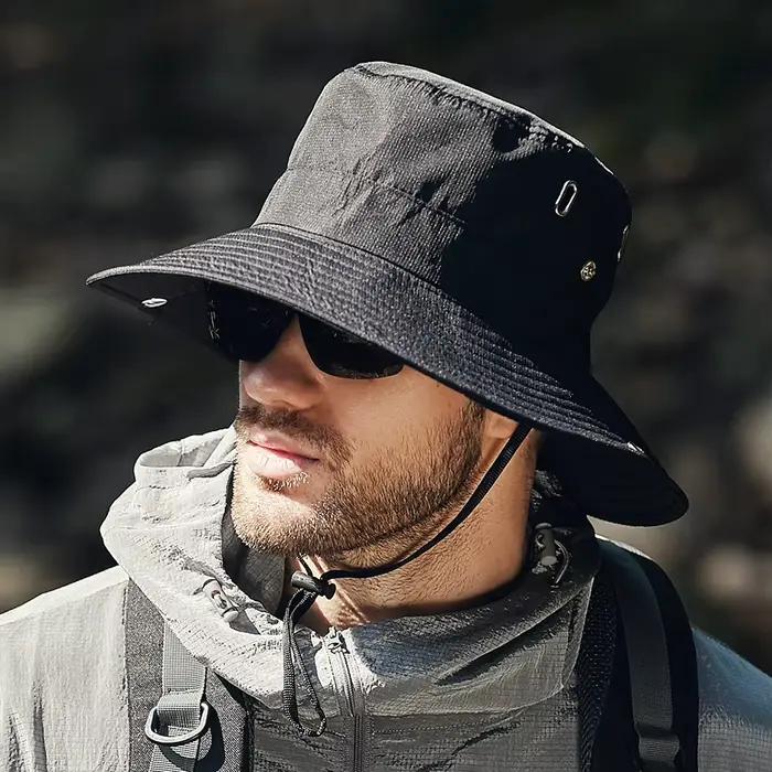 Chapeaux d'été pour hommes, chapeau de pêcheur, chapeau de pêche, chapeau de soleil d'extérieur à la