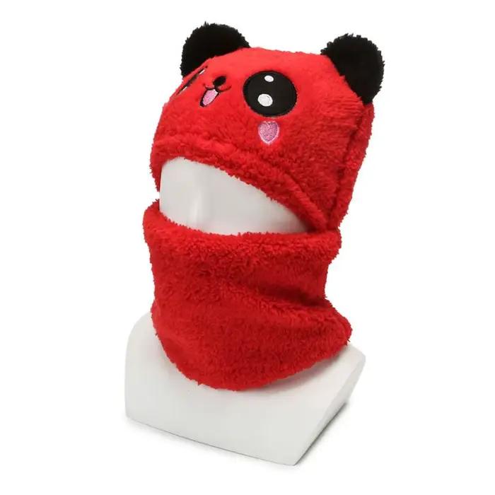 Chapeau de dessin animé pour filles et garçons, écharpe épaisse, chapeau d'hiver pour enfants, nouve
