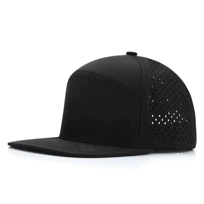 Été maille respirant bord plat Hip Hop chapeau hommes publicité Logo personnalisé chapeau parasol Ca