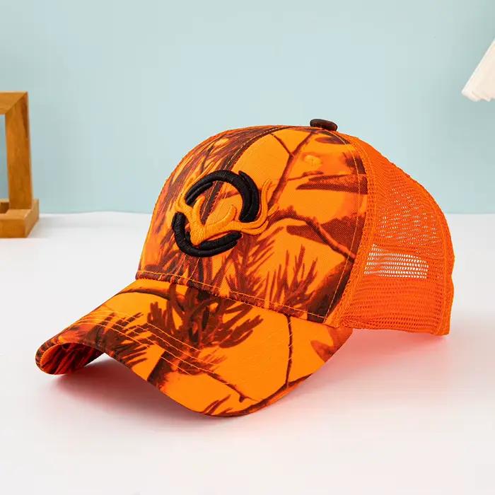 Casquette de baseball brodée Antler, style Hip Hop, ajustable, pour homme, camouflage, respirante, e