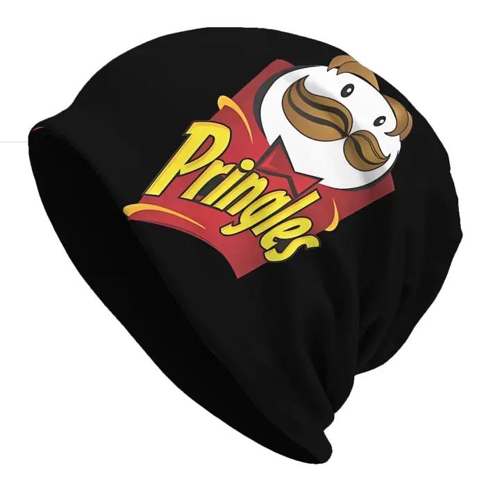 Bonnet Pringles pour Hommes et Femmes, Bonnet Fin Rétro à Motif Chips, Casquette Streetwear, Bonnets