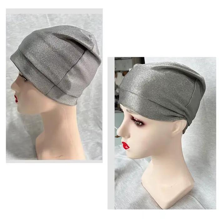 Casquette Anti-rayonnement en Fiber d'argent WIFI 5G, onde électromagnétique, blindage Rfid, chapeau