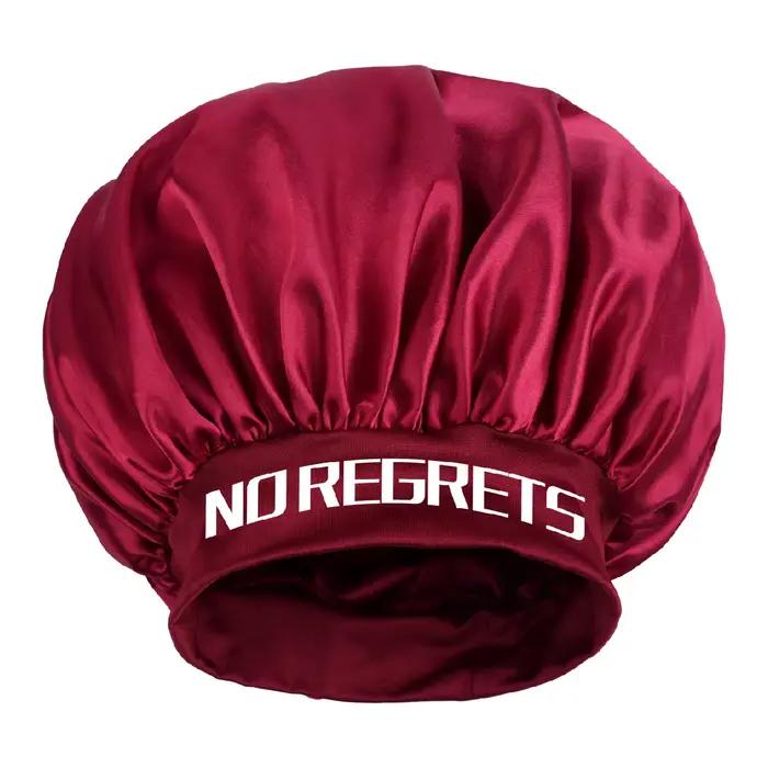 Bonnet en satin pour cheveux avec un adorable motif imprimé, un bonnet de nuit réutilisable pour le 