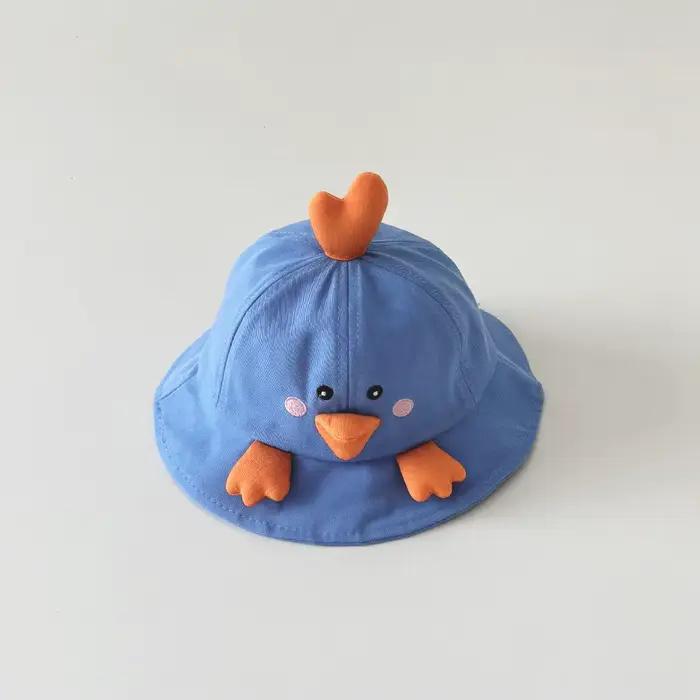 Chapeau de soleil pour bébé en forme de petit canard mignon, fin et léger, chapeau de plage pour tou