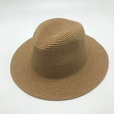 JiGiant xhuitian-Chapeau de soleil unisexe, décontracté, vacances, panama, paille, femmes, large bor
