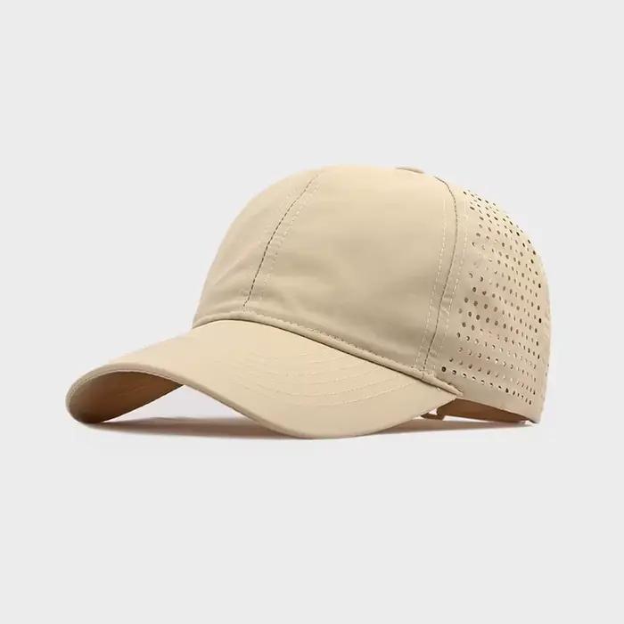 Casquette de baseball grande taille pour homme, été, coton, maille respirante, séchage rapide, snapb