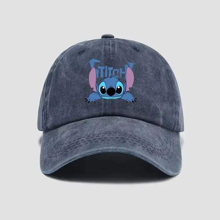 Casquette décontractée Stitch, casquette de baseball respirante à motif de personnage de dessin anim